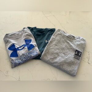 Under Armour Kids' Blue and Gray Tees